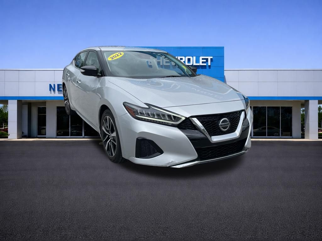 Brilliant Silver Metallic 2022 Nissan Maxima SV FWD Sedan Front-Wheel Drive Continuously Variable Transmission