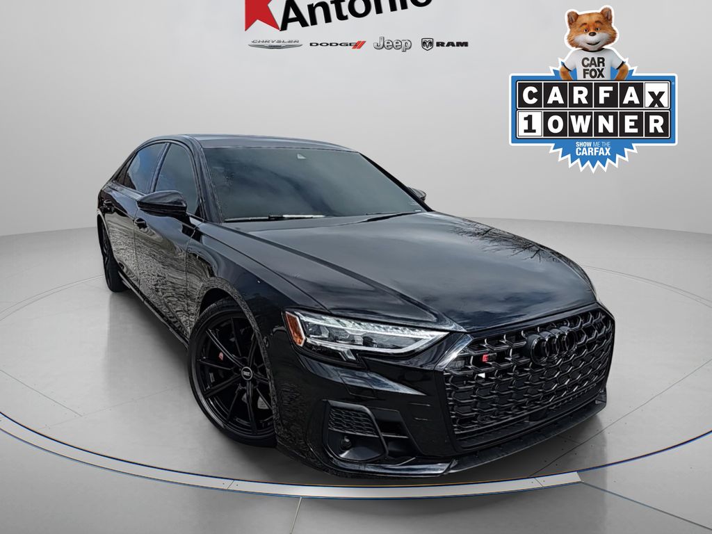 Black Metallic 2024 Audi S8 4.0T quattro Sedan All-Wheel Drive 8-Speed Automatic