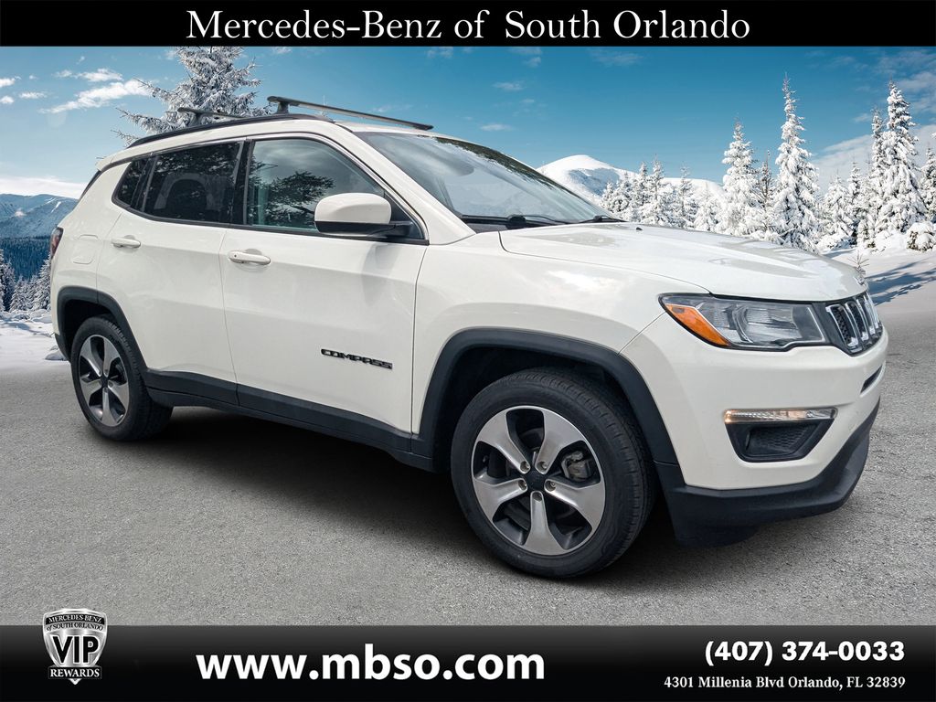 White Clearcoat 2018 Jeep Compass SUV / Crossover Front-Wheel Drive 6-Speed Automatic