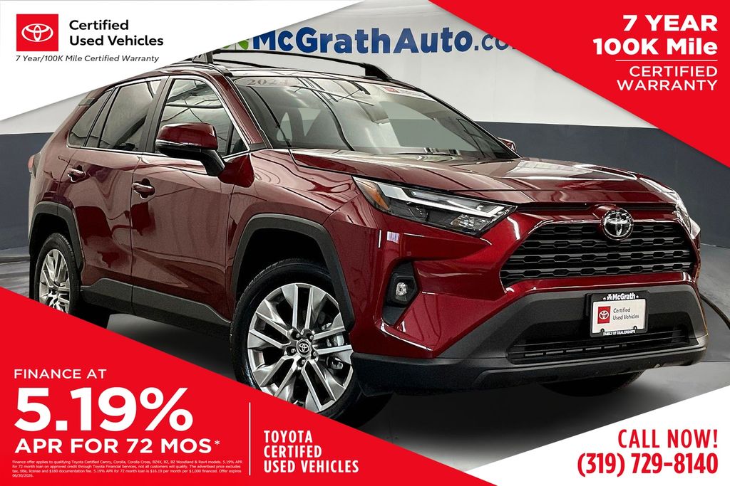 Red (Ruby Flare Pearl) 2024 Toyota RAV4 XLE Premium AWD SUV / Crossover All-Wheel Drive 8-Speed Automatic