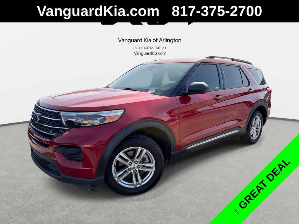 Red Metallic 2020 Ford Explorer SUV / Crossover Rear-Wheel Drive Automatic