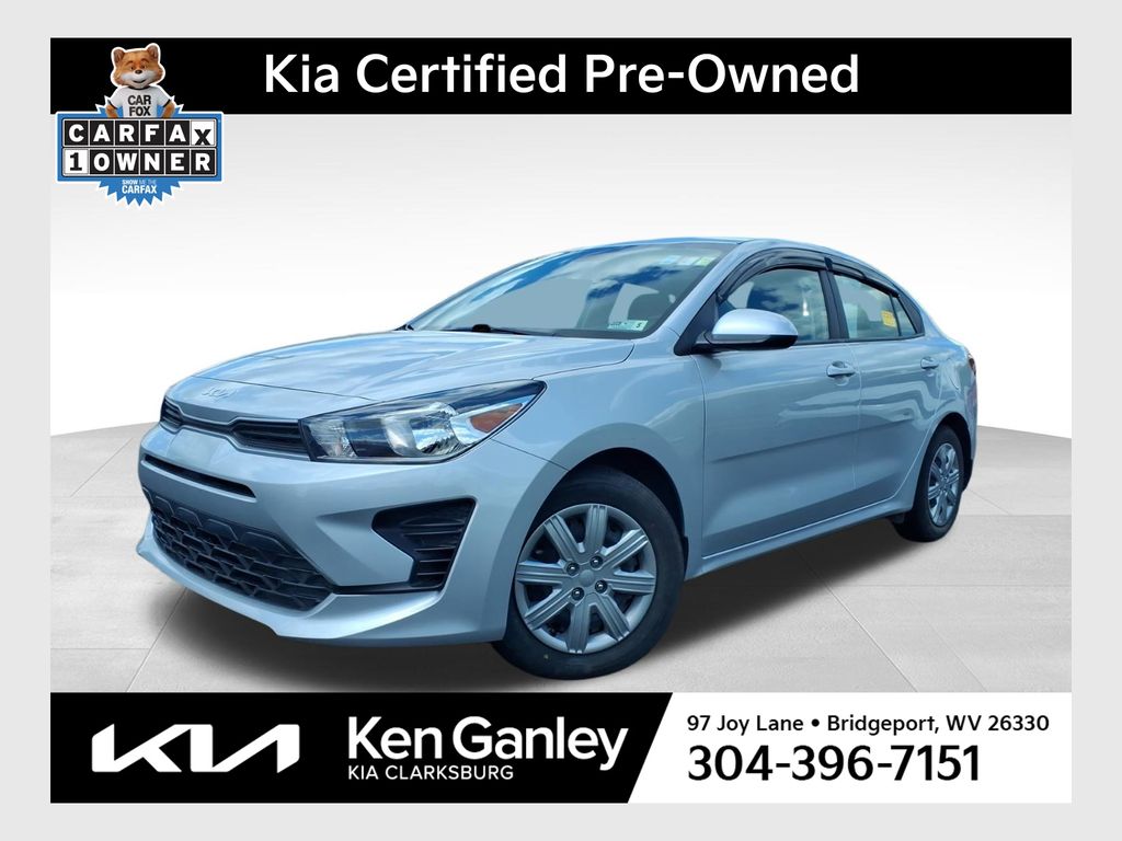 Silky Silver 2023 Kia Rio LX FWD Sedan Front-Wheel Drive Continuously Variable Transmission