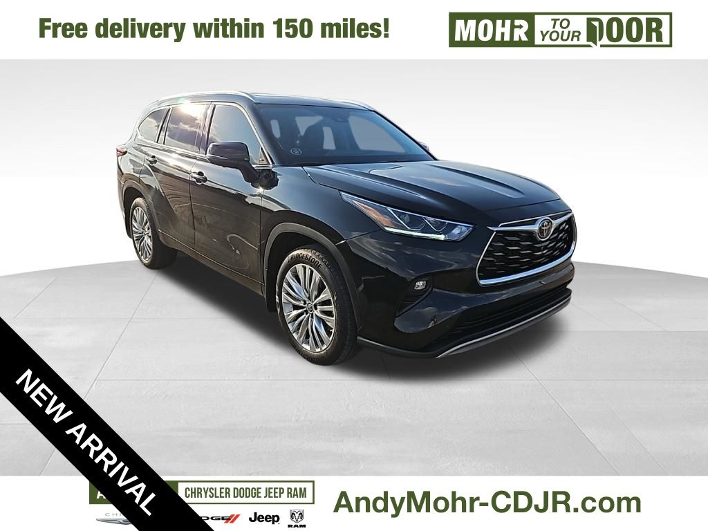 Black 2024 Toyota Highlander Platinum AWD SUV / Crossover All-Wheel Drive 8-Speed Automatic