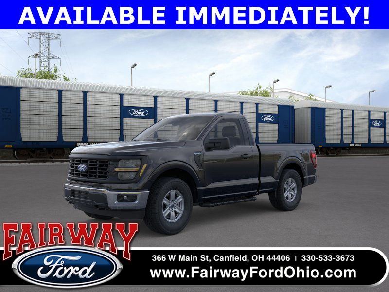 Agate Black Metallic 2026 Ford F-150 XL Regular Cab 4WD Pickup Truck Four-Wheel Drive Automatic