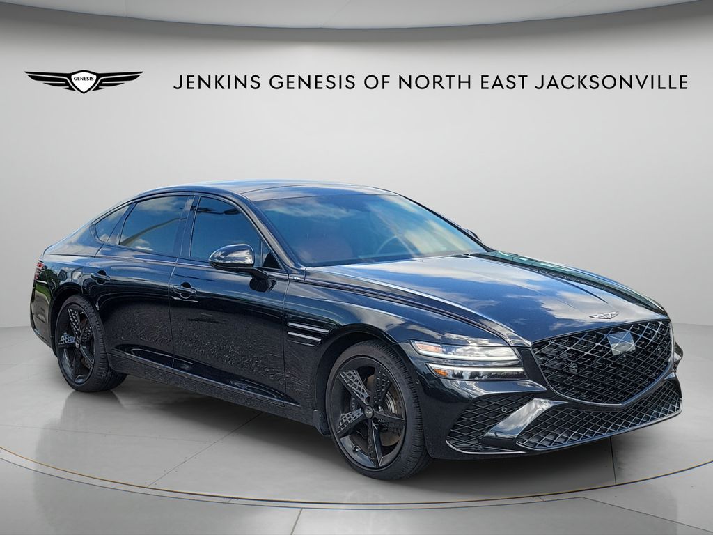 Vik Black 2025 Genesis G80 Sedan All-Wheel Drive 8-Speed Automatic