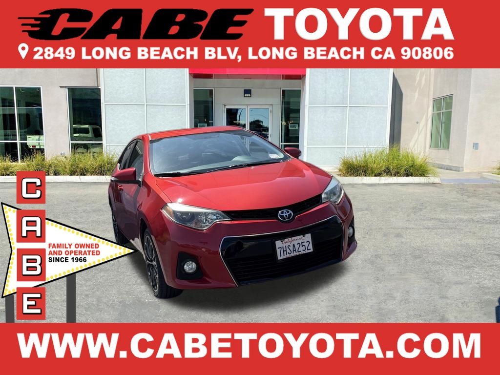 Barcelona Red Metallic 2014 Toyota Corolla Sedan Front-Wheel Drive Continuously Variable Transmission