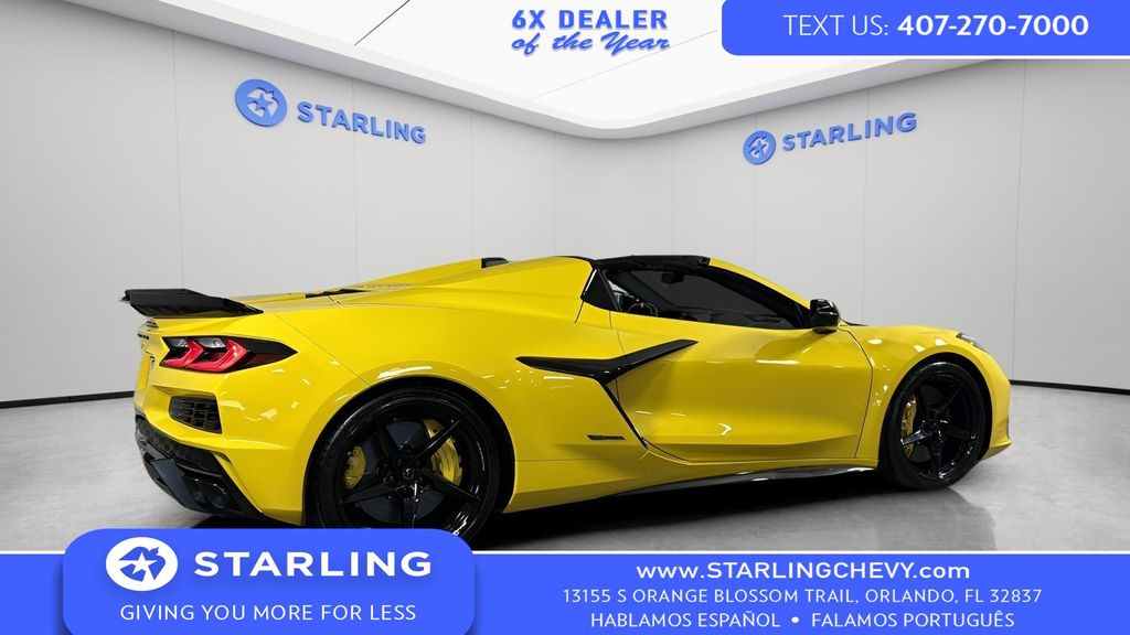Competition Yellow Tintcoat Metallic 2025 Chevrolet Corvette E-Ray Convertible AWD with 2LZ Convertible All-Wheel Drive 8-Speed Dual Clutch