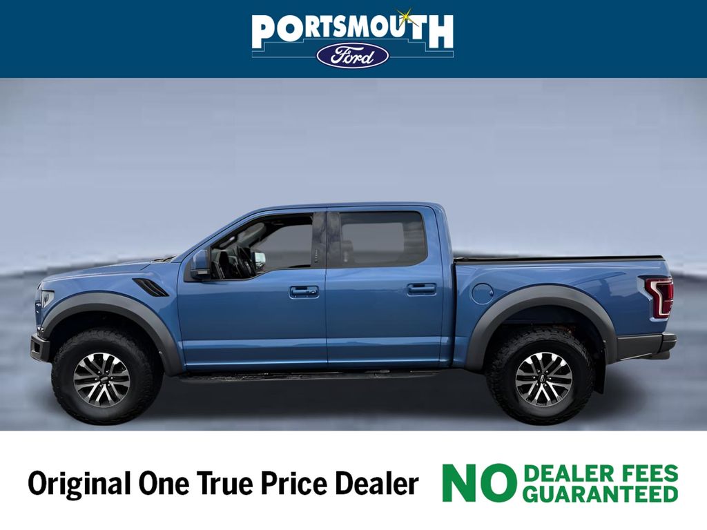 Blue 2019 Ford F-150 Raptor SuperCrew 4WD Pickup Truck Four-Wheel Drive Automatic