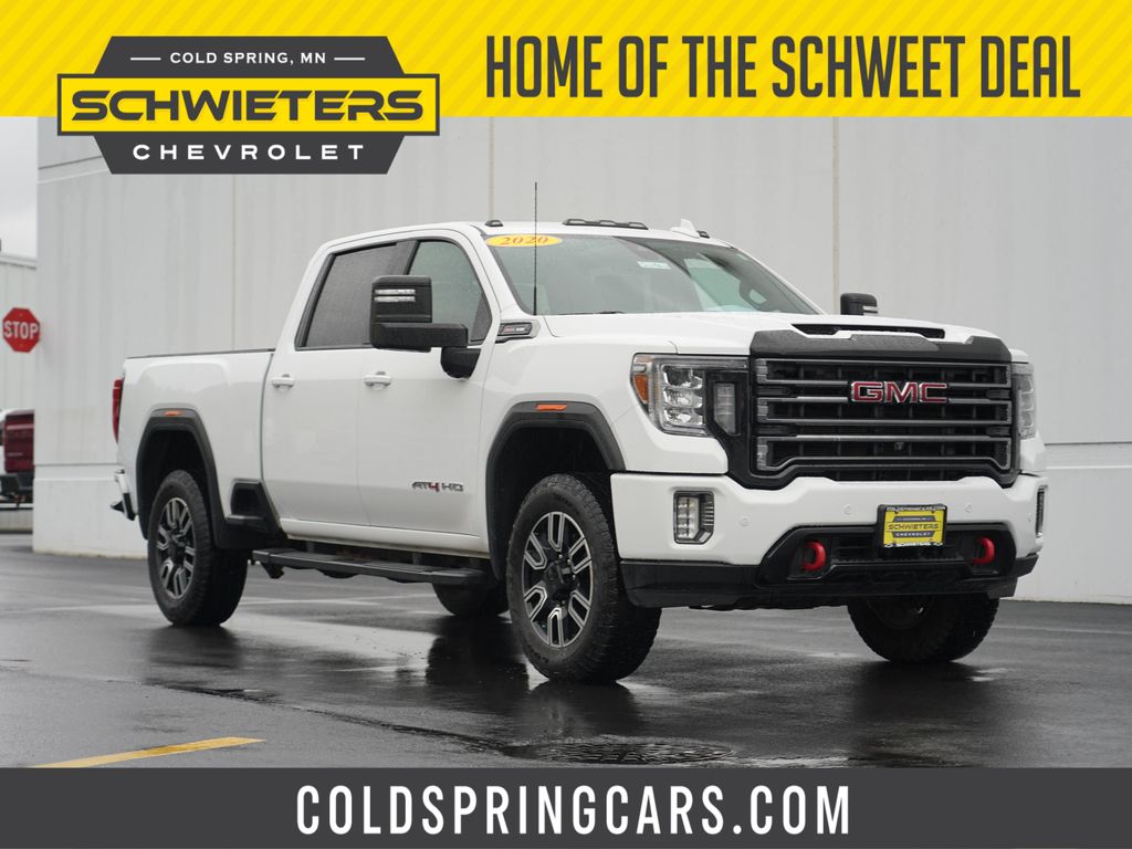 Summit White 2020 GMC Sierra 2500HD Pickup Truck Four-Wheel Drive 6-Speed Automatic