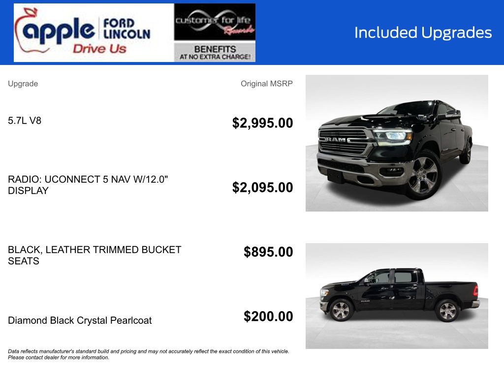 2022 Ram 1500 Laramie Crew Cab 4x4 5'7" Box