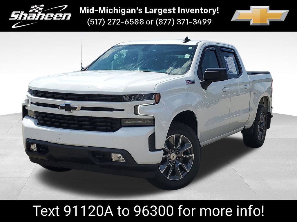 Summit White 2021 Chevrolet Silverado 1500 Pickup Truck Four-Wheel Drive 8-Speed Automatic