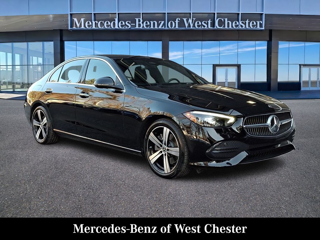 Black 2025 Mercedes-Benz C-Class Sedan All-Wheel Drive 9-Speed Automatic