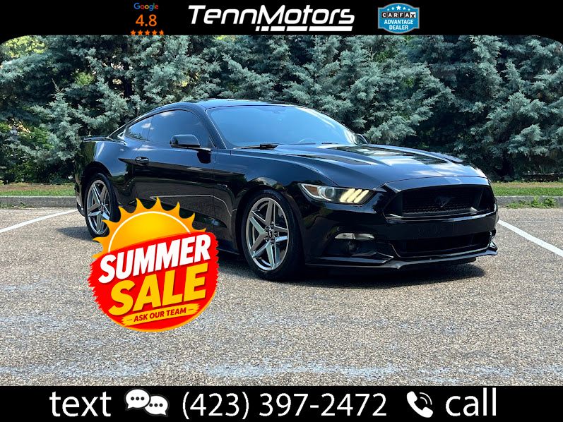 Black 2015 Ford Mustang Coupe Rear-Wheel Drive 6-Speed Automatic