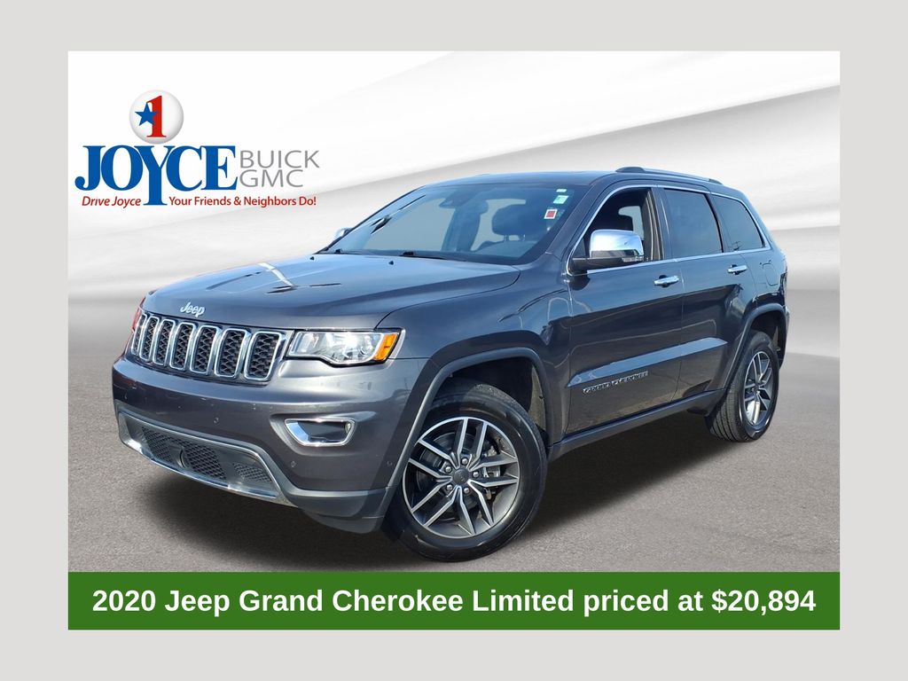 Gray (Granite Crystal Metallic Clearcoat) 2020 Jeep Grand Cherokee SUV / Crossover Four-Wheel Drive 8-Speed Automatic