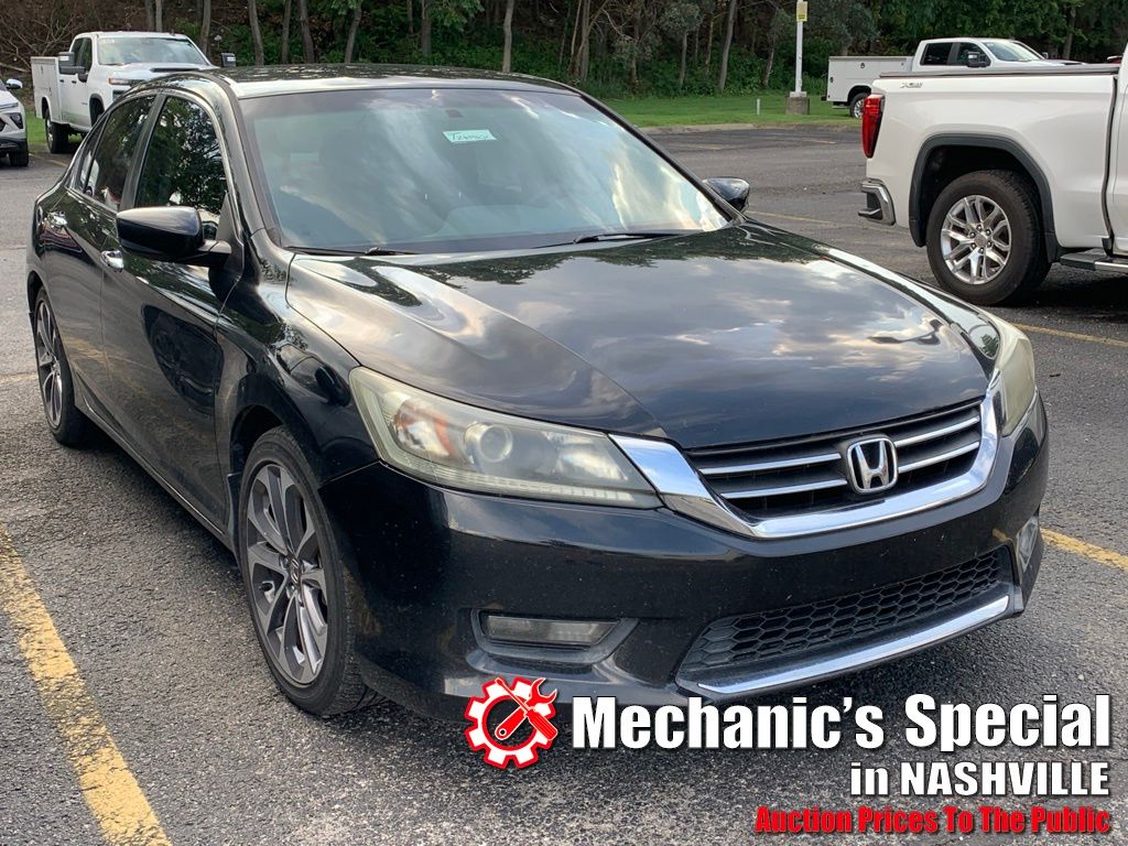 Black 2014 Honda Accord Sedan Front-Wheel Drive Continuously Variable Transmission