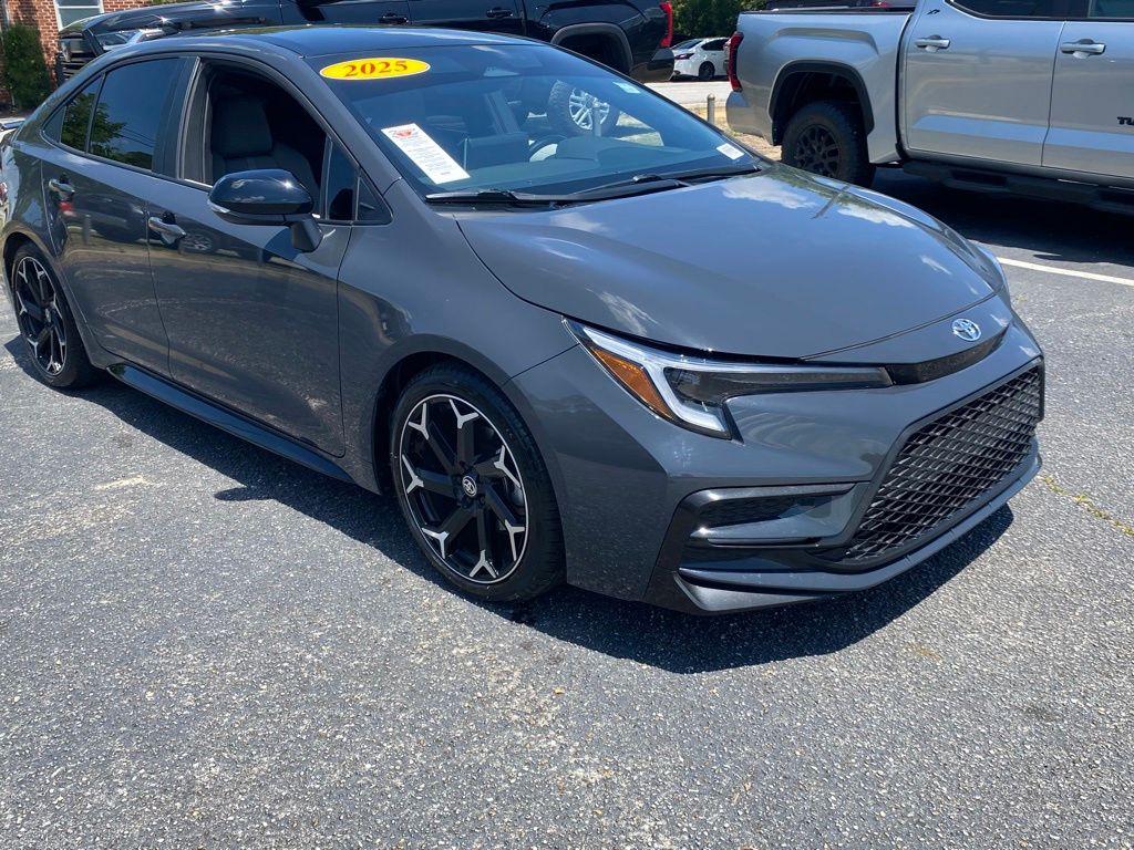 Midnight Black Metallic 2025 Toyota Corolla FX FWD Sedan Front-Wheel Drive Continuously Variable Transmission