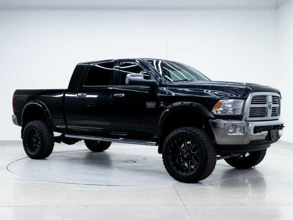 Brilliant Black Crystal Pearlcoat 2010 Dodge RAM 2500 Laramie Mega Cab 4WD Pickup Truck Four-Wheel Drive 6-Speed Automatic