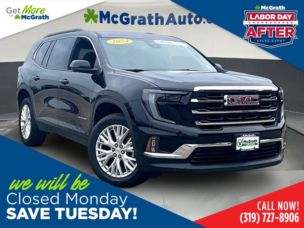 Black (Ebony Twilight Metallic) 2024 GMC Acadia SUV / Crossover Four-Wheel Drive 8-Speed Automatic