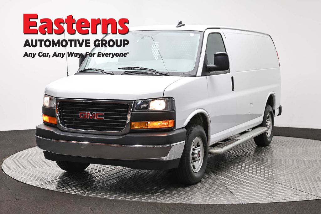 Summit White 2024 GMC Savana Cargo Van Rear-Wheel Drive 8-Speed Automatic Overdrive