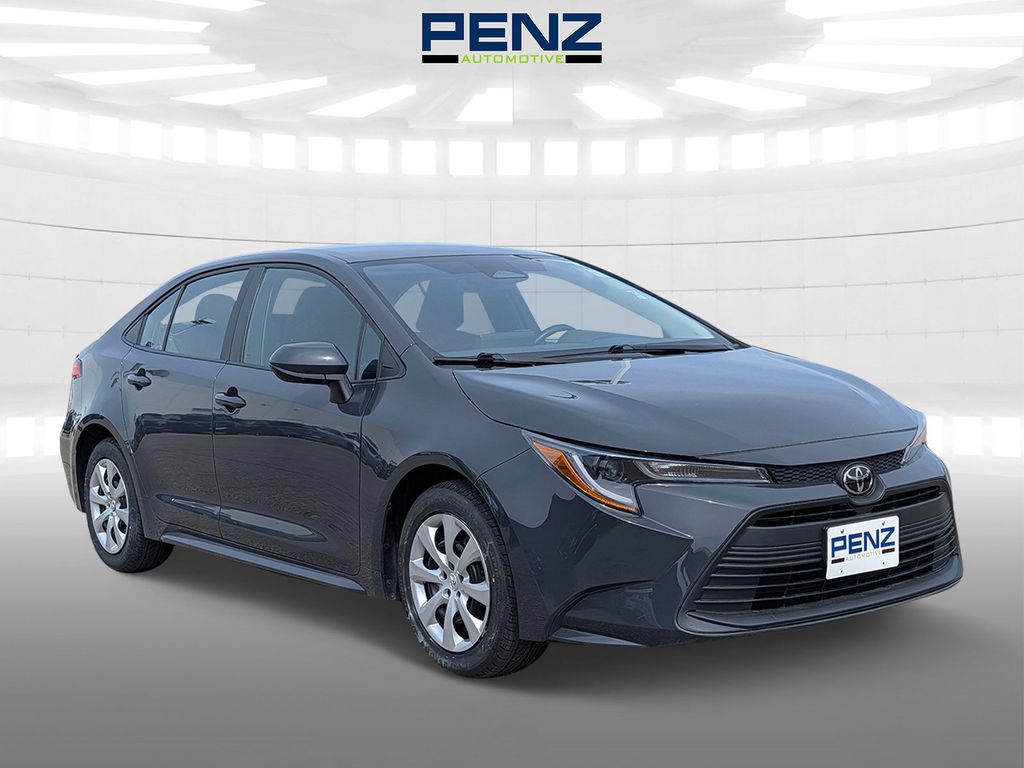 Gray 2024 Toyota Corolla LE FWD Sedan Front-Wheel Drive Continuously Variable Transmission