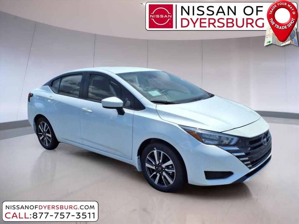 Aspen White Tricoat 2025 Nissan Versa SV FWD Sedan Front-Wheel Drive Continuously Variable Transmission