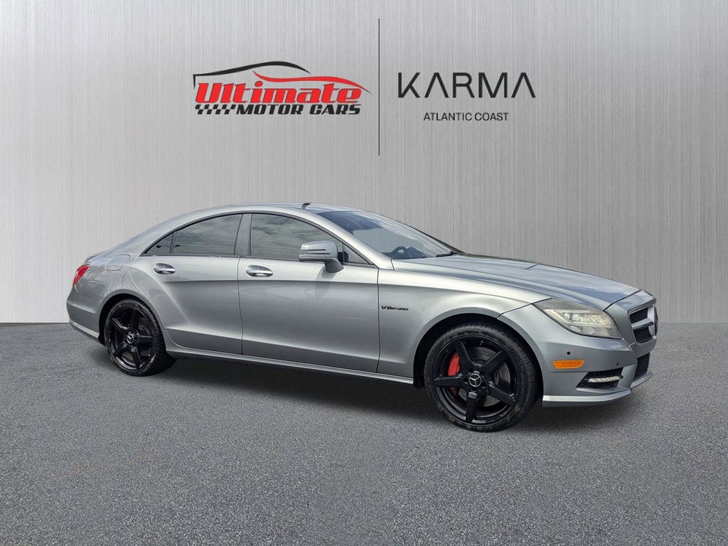 Indium Gray Metallic 2013 Mercedes-Benz CLS 550 Sedan Rear-Wheel Drive 7-Speed Automatic