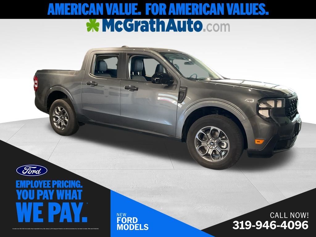 Carbonized Gray Metallic 2025 Ford Maverick XLT SuperCrew FWD Pickup Truck Front-Wheel Drive Continuously Variable Transmission