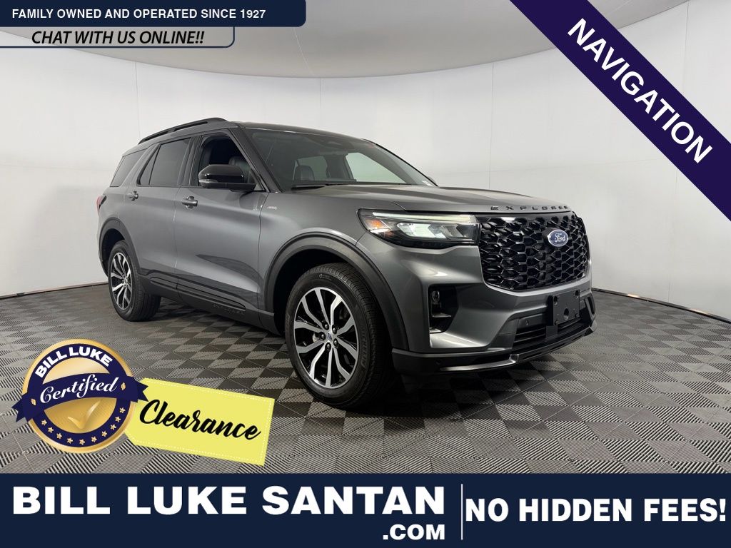 Carbonized Gray Metallic 2025 Ford Explorer ST-Line AWD SUV / Crossover All-Wheel Drive Automatic