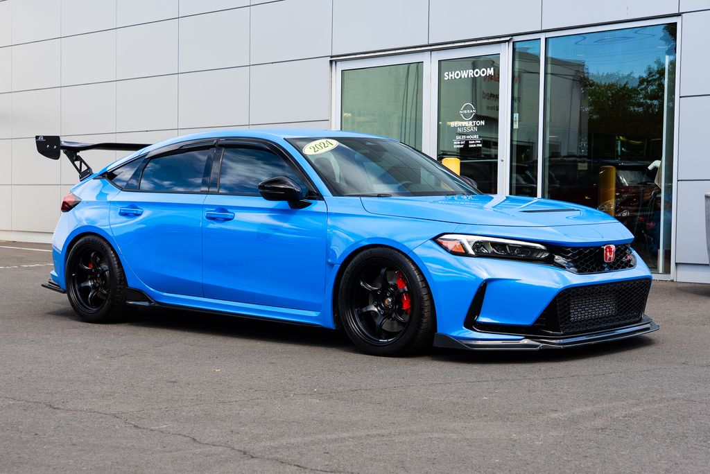 Blue 2024 Honda Civic Type R Hatchback Front-Wheel Drive 6-Speed Manual