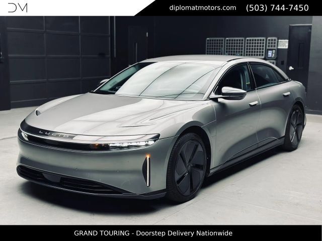 Gray 2025 Lucid Air Grand Touring AWD Sedan All-Wheel Drive 1-Speed Automatic