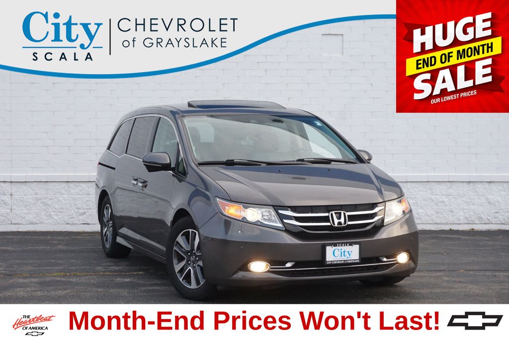 Gray 2014 Honda Odyssey Minivan Front-Wheel Drive 6-Speed Automatic