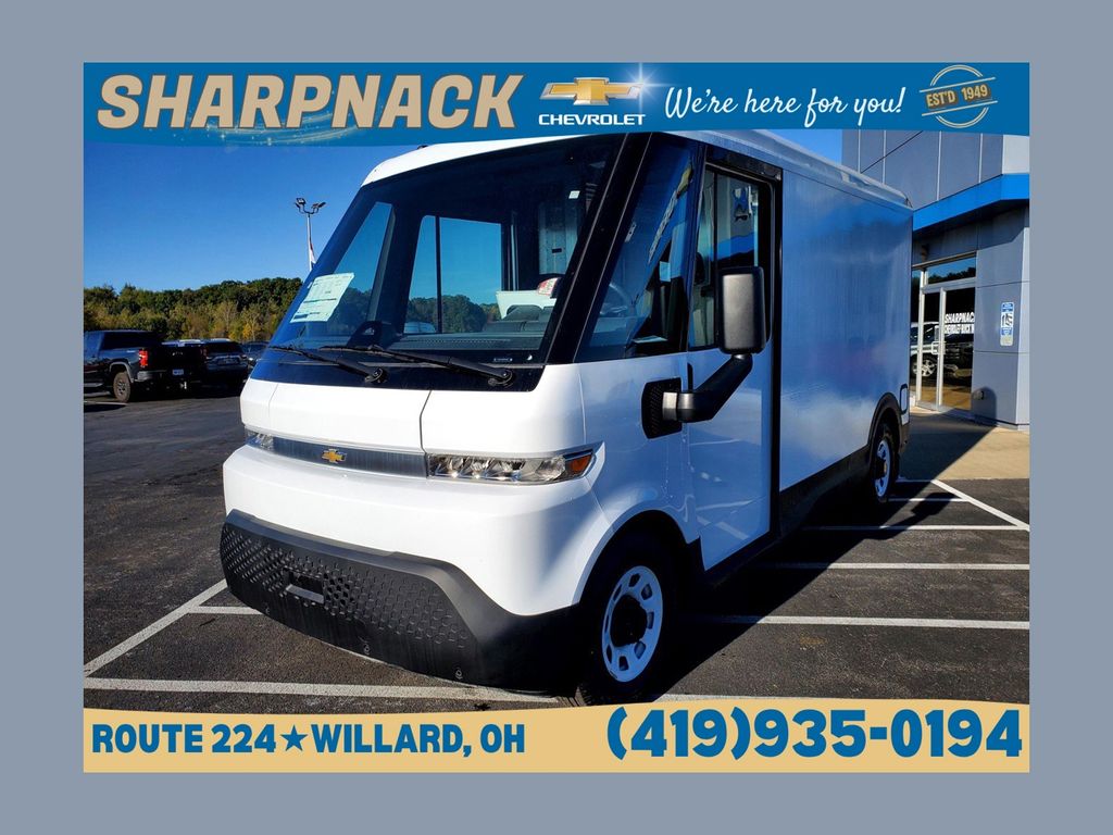 Oyster White 2025 Chevrolet BrightDrop 1-Speed Automatic