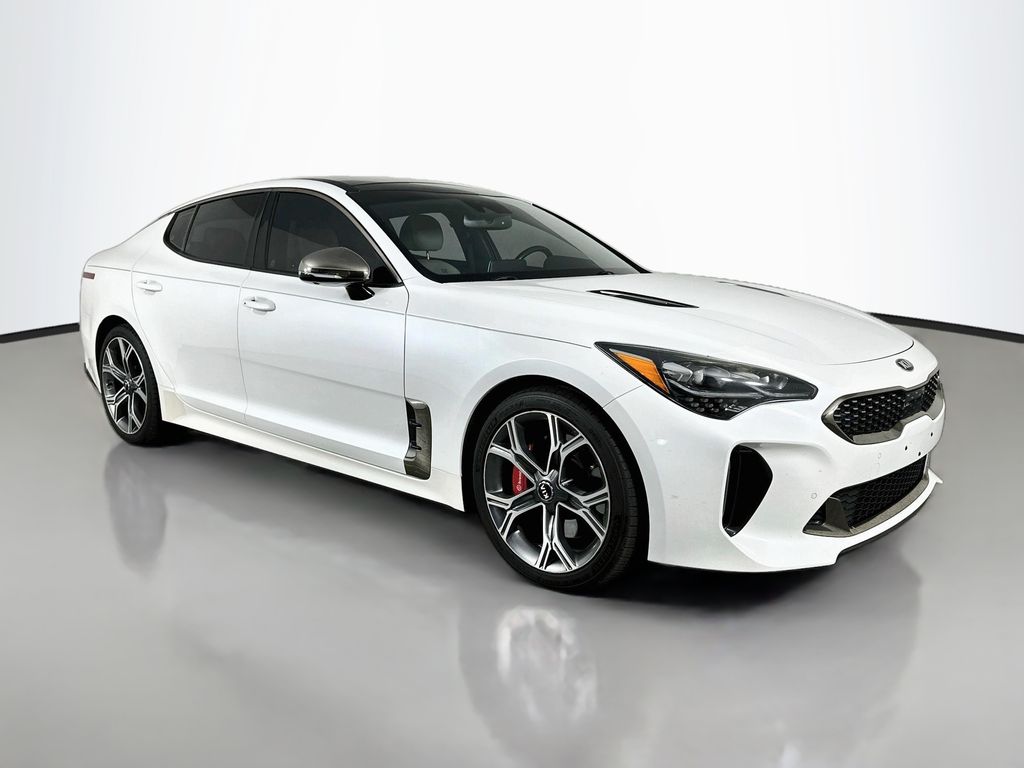 Snow White Pearl 2019 Kia Stinger Sedan Rear-Wheel Drive 8-Speed Automatic