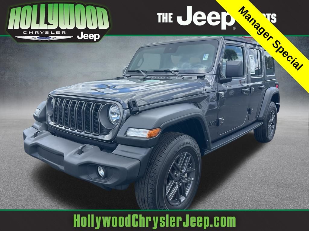 Gray (Granite Crystal Metallic Clearcoat) 2024 Jeep Wrangler SUV / Crossover Four-Wheel Drive 8-Speed Automatic