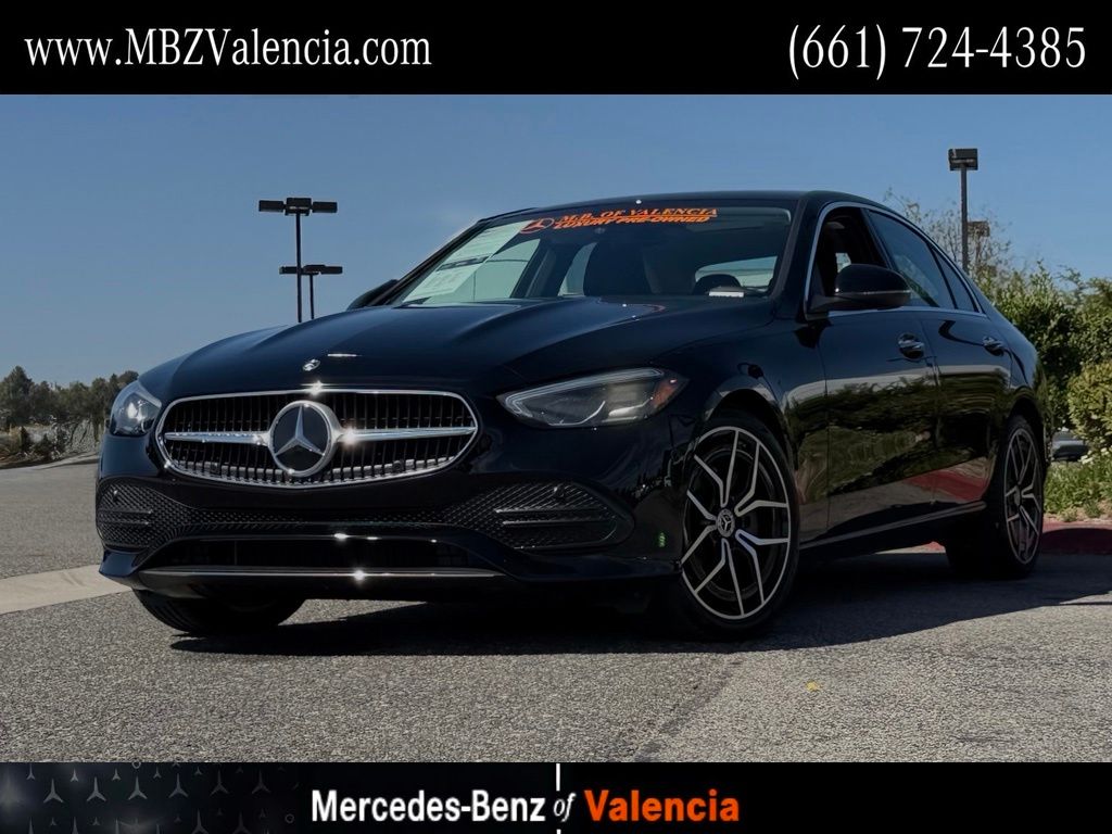 Black 2026 Mercedes-Benz C-Class Sedan Rear-Wheel Drive 9-Speed Automatic