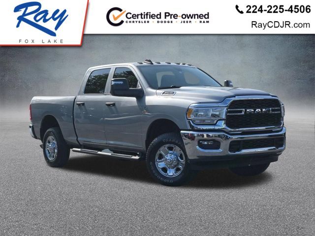 Billet Silver Metallic 2024 RAM 3500 Tradesman Crew Cab 4WD Pickup Truck Four-Wheel Drive 6-Speed Automatic