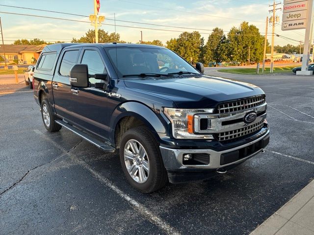 Blue 2018 Ford F-150 Pickup Truck Four-Wheel Drive Automatic
