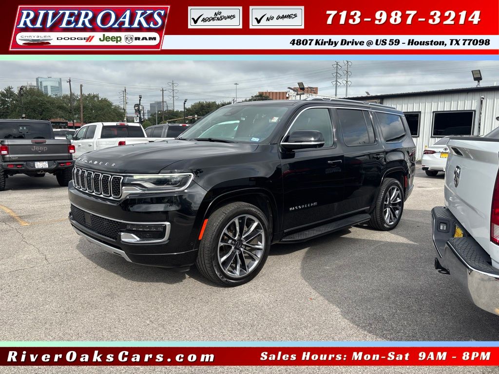 Diamond Black Crystal Pearlcoat 2023 Jeep Wagoneer SUV / Crossover 4X2 8-Speed Automatic