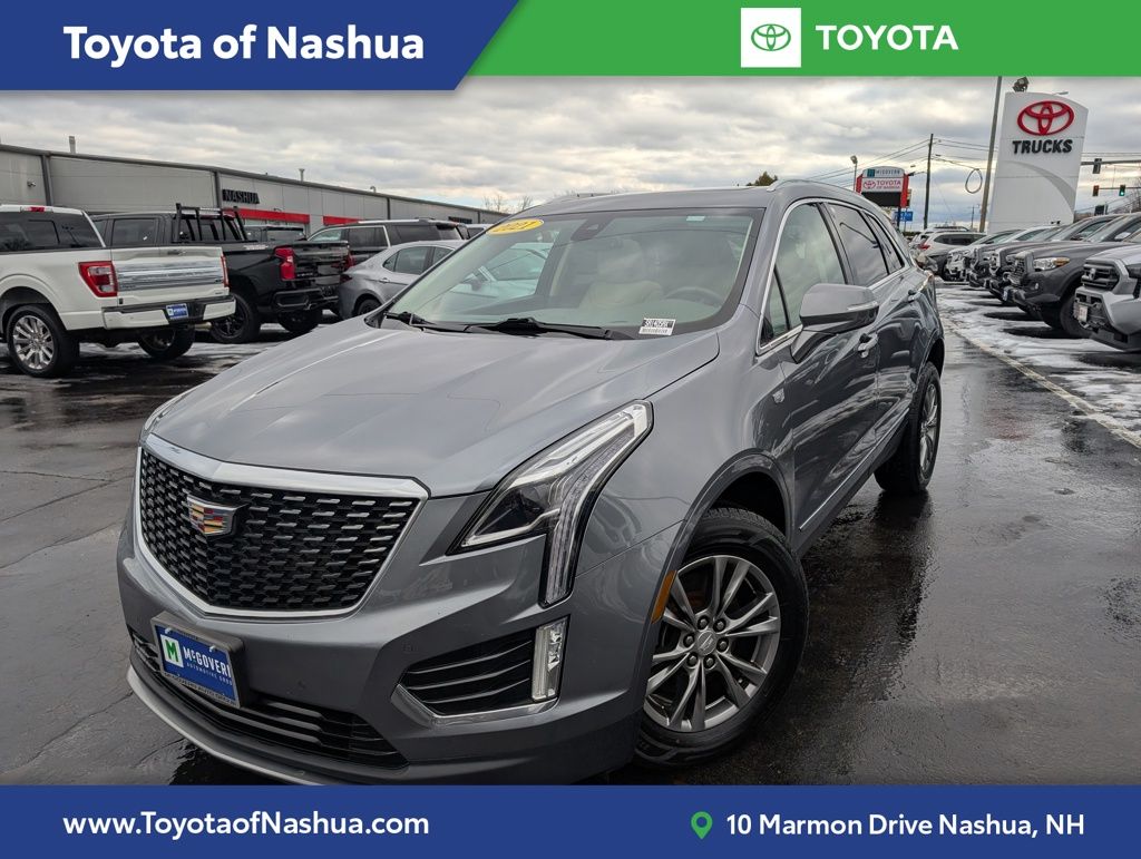 Gray (Satin Steel Metallic) 2021 Cadillac XT5 Premium Luxury AWD SUV / Crossover Four-Wheel Drive 9-Speed Automatic