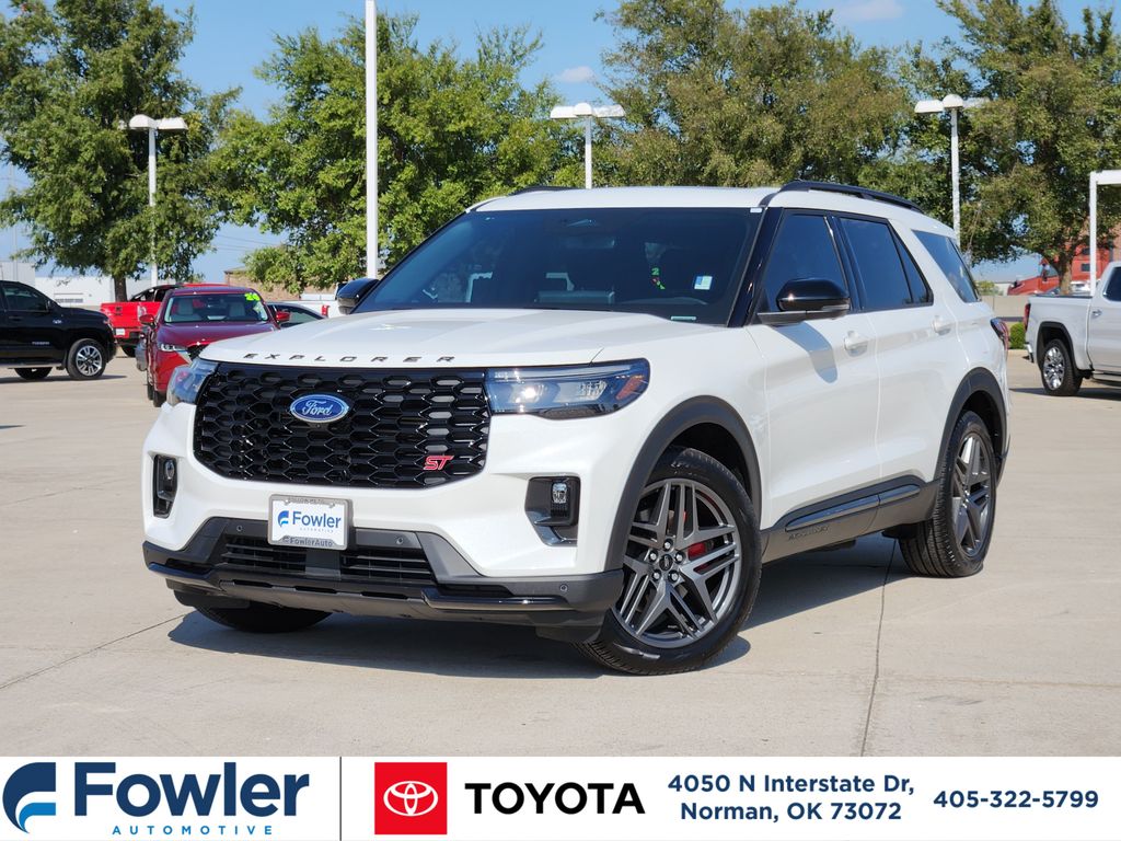 White Metallic 2025 Ford Explorer SUV / Crossover All-Wheel Drive Automatic