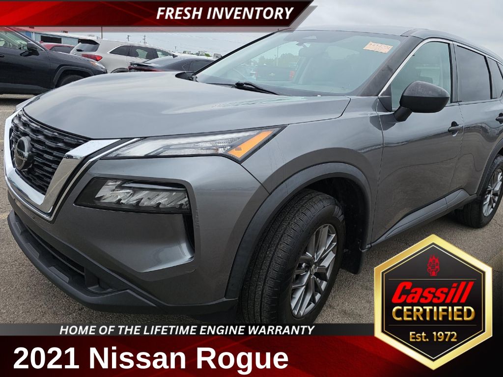 Gray (Gun Metallic) 2021 Nissan Rogue S AWD SUV / Crossover All-Wheel Drive Continuously Variable Transmission