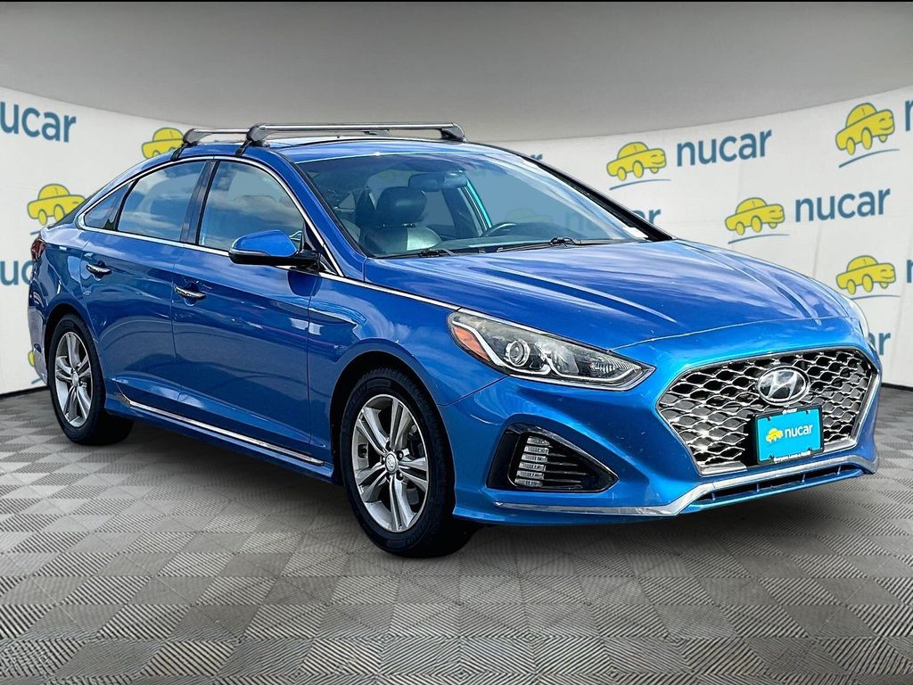 Electric Blue 2018 Hyundai Sonata Sedan Front-Wheel Drive 6-Speed Automatic