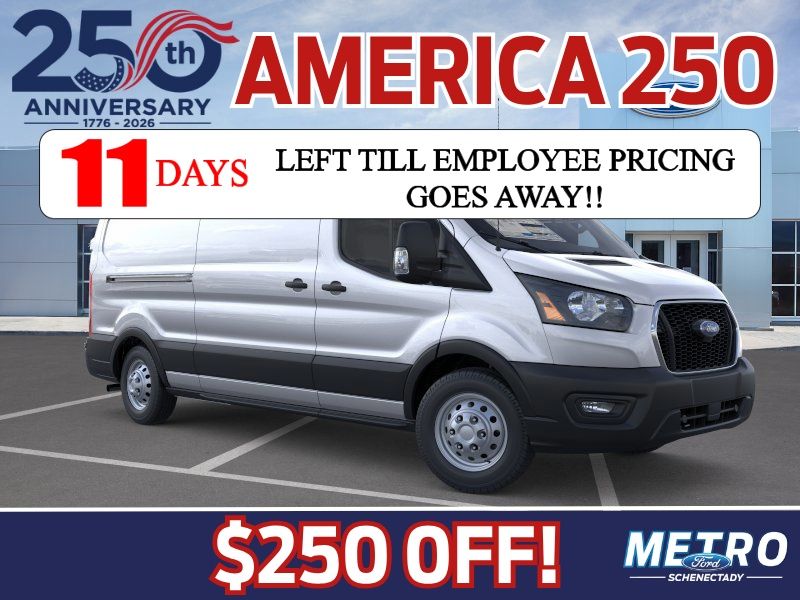 Ingot Silver Metallic 2025 Ford Transit Cargo Van All-Wheel Drive
