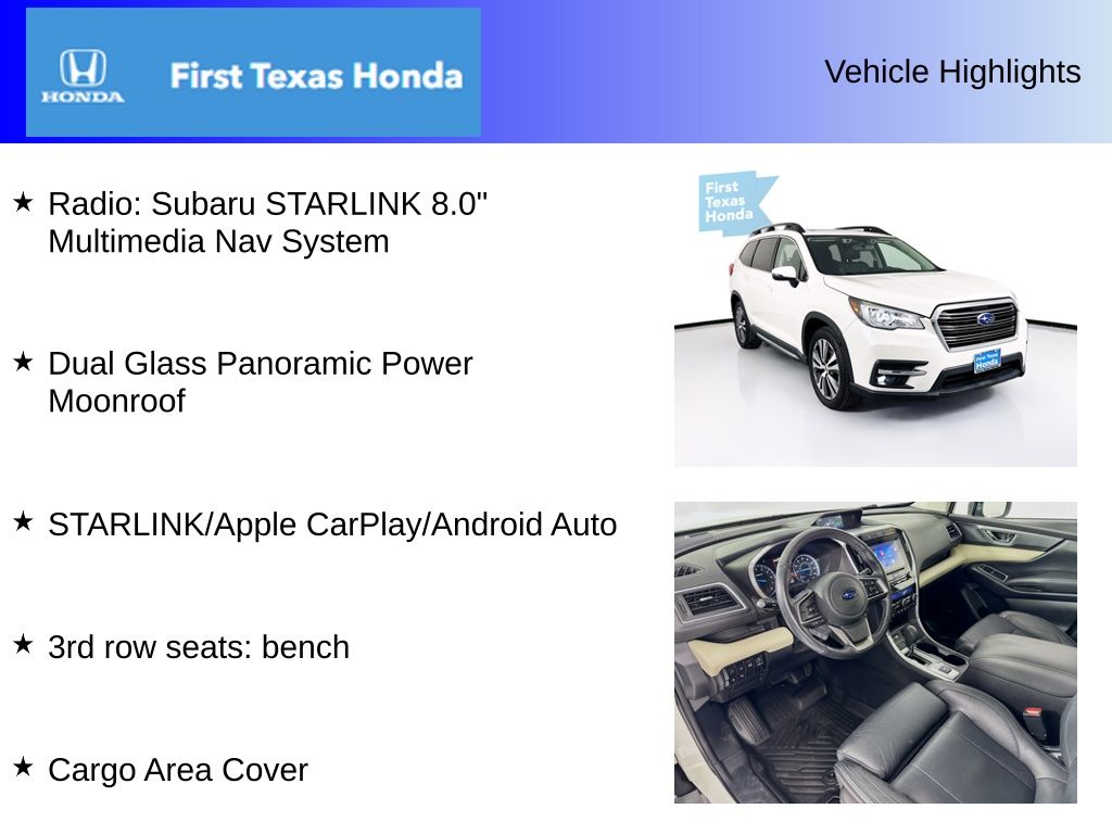 Used Car 2021 Subaru Ascent  Limited For Sale Under $25,000 In Austin, Texas