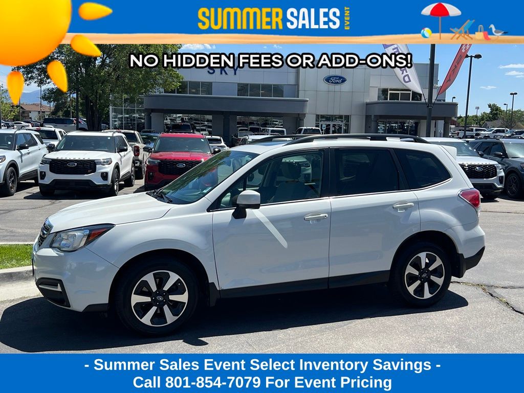 Crystal White Pearl 2017 Subaru Forester SUV / Crossover All-Wheel Drive Continuously Variable Transmission