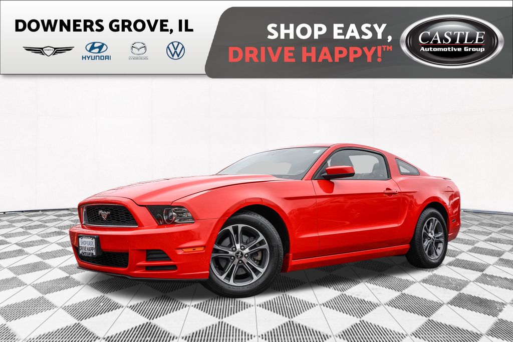 Race Red 2014 Ford Mustang V6 Premium Coupe RWD Coupe Rear-Wheel Drive 6-Speed Automatic