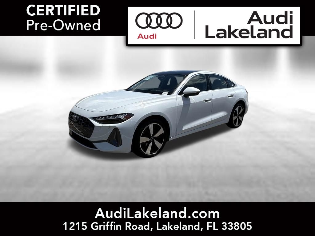 Glacier White 2025 Audi A5 quattro Premium Plus Sedan Sedan All-Wheel Drive 7-Speed Automatic