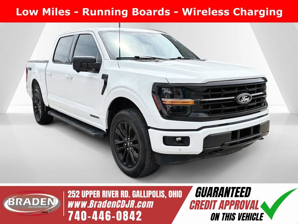 Oxford White 2024 Ford F-150 XLT SuperCrew 4WD Pickup Truck Four-Wheel Drive Automatic