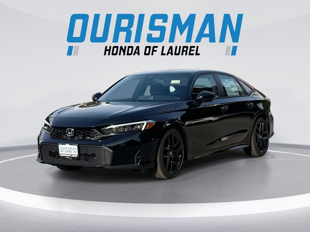Crystal Black Pearl 2026 Honda Civic Sport FWD Sedan Front-Wheel Drive Continuously Variable Transmission
