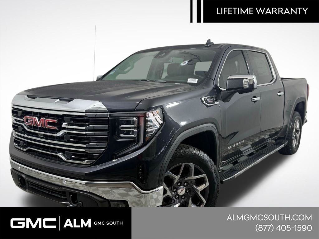 Titanium Rush Metallic 2025 GMC Sierra 1500 SLT Crew Cab RWD Pickup Truck 4X2 Automatic